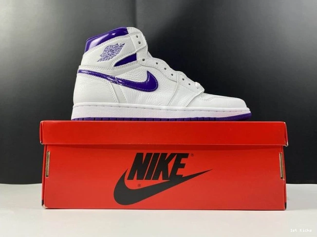 1st Kicks CD0461-151 1 HIGH AIR JORDAN RETRO PURPLE COURT 0724